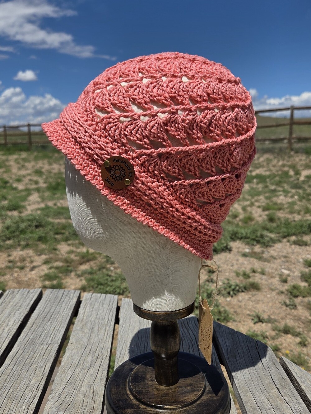 Artisan Handmade Lightweight Cotton Crochet 4-Seasons Cloche/Bucket Hat